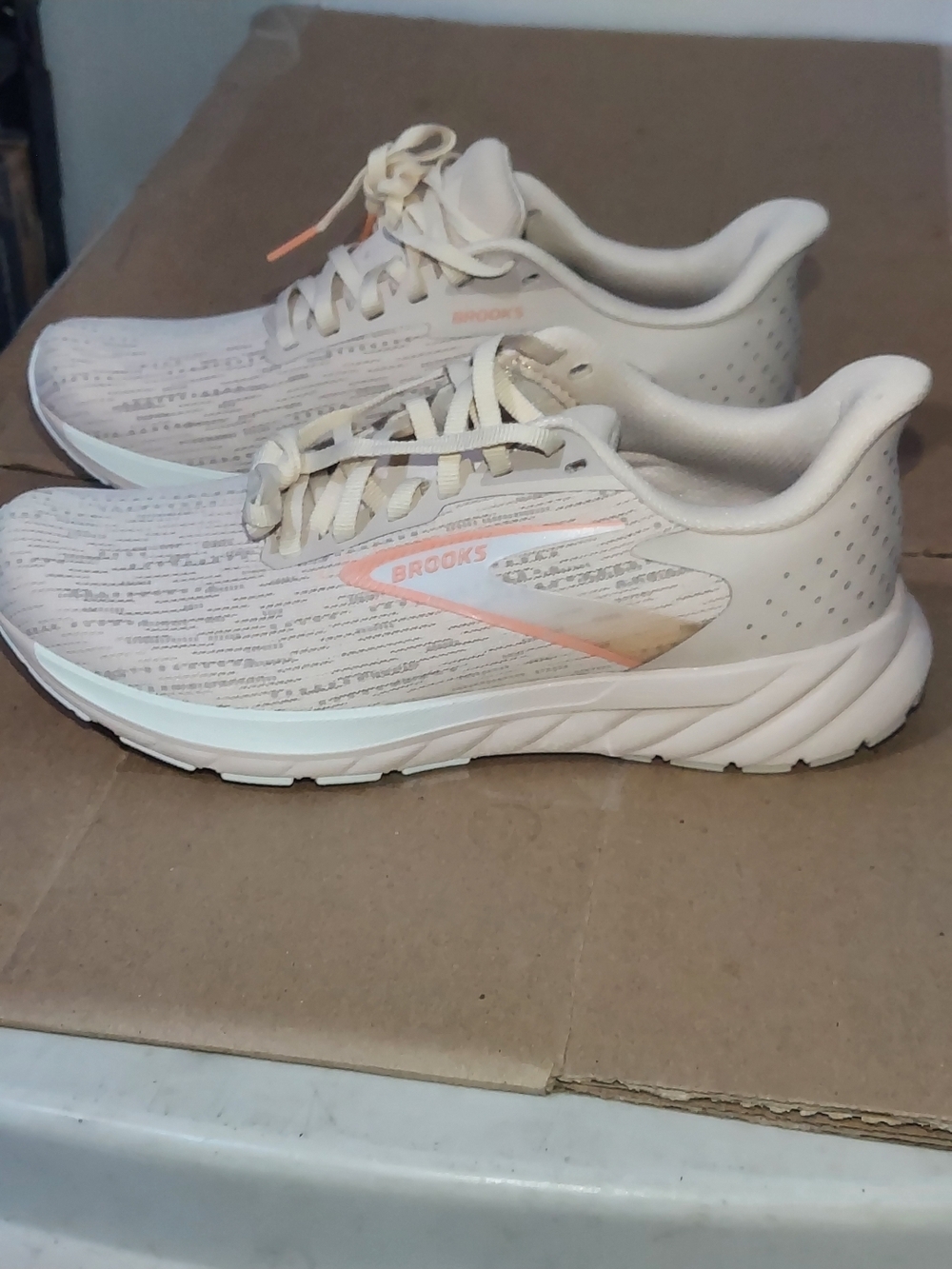 Skechers Women’s Athletic Sneakers - Cream with Pink Accent